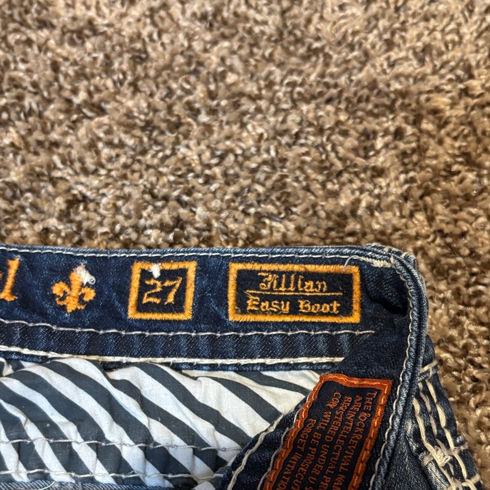 Rock Revival Dark Blue Boot Cut Jeans - Picture 3 of 12